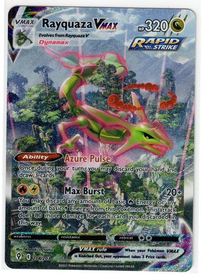 2021 Evolving Skies Rayquaza VMAX Alt Art #218 PSA 10