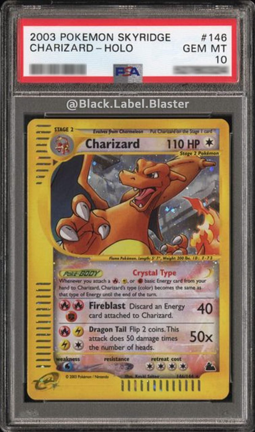 2003 Skyridge Crystal Charizard Holo #146 PSA 10